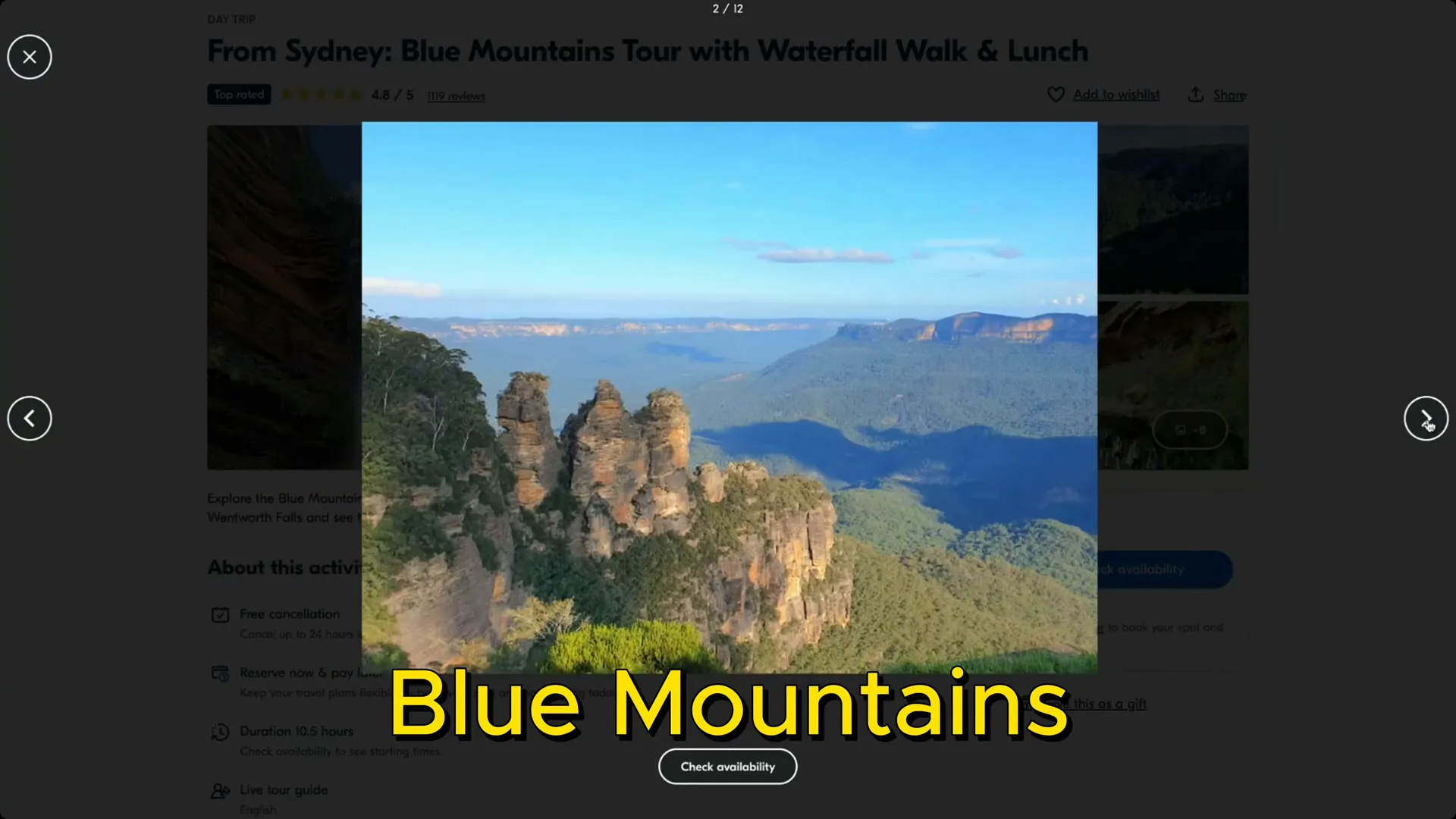 Blue Mountains scenery