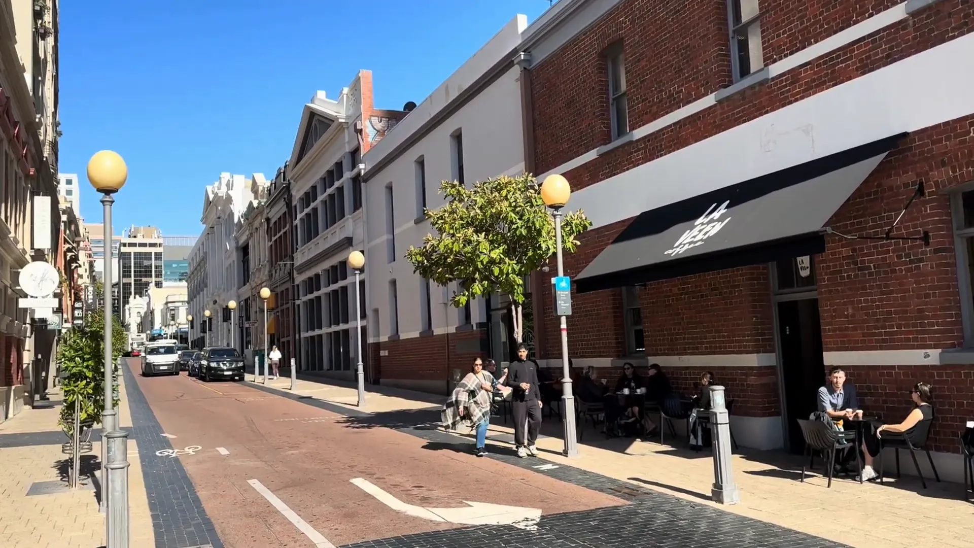 Street art and coffee shops in Northbridge, Perth