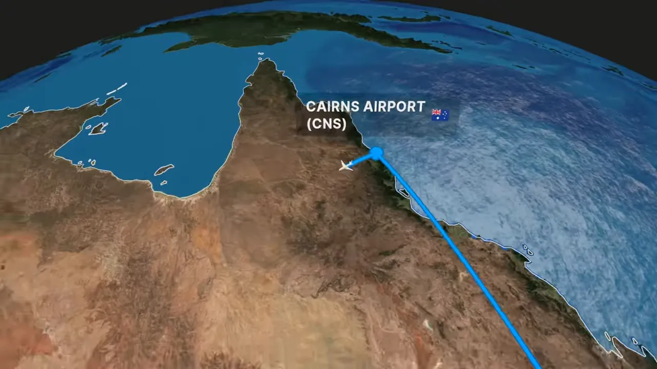 Sample 3-week fly-drive itinerary involving multiple flights and rental cars